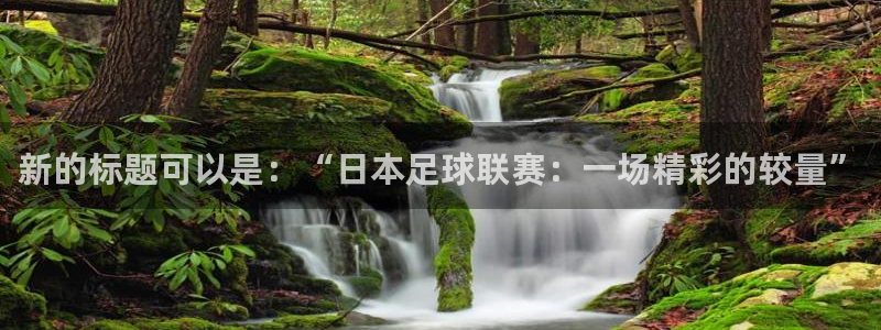 新的标题可以是：“日本足球联赛：一场精彩的较量”