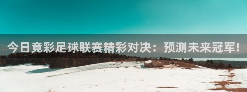 今日竞彩足球联赛精彩对决：预测未来冠军!